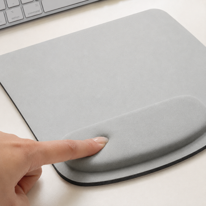 douceur du tapis de souris ergonomique gris