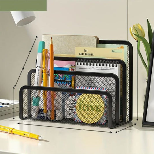 Organisateur de bureau noir trois espace 