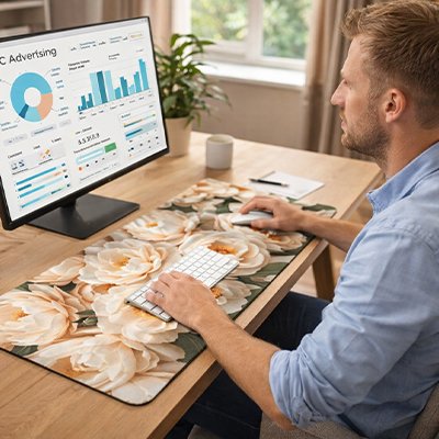 Sous main bureau pêche sur bureau
