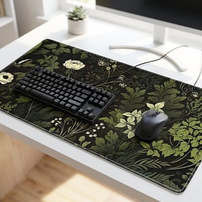 sous main bureau sous clavier