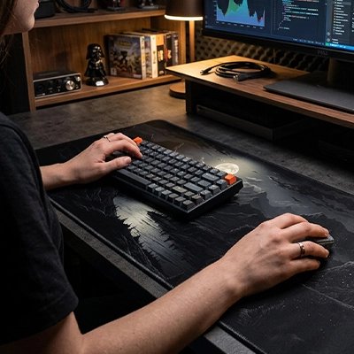 Sous main bureau sous clavier