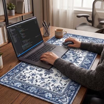 Sous main bureau sous laptop