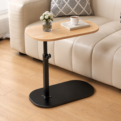 table de bureau mobile couleur bois