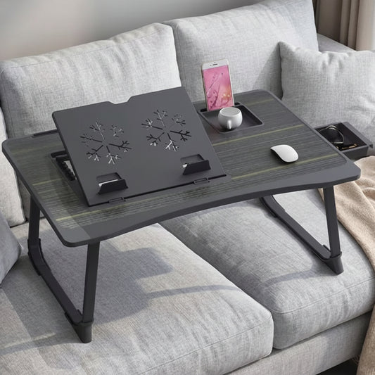 Table ordinateur portable gris