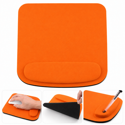 tapis de souris ergonomique couleur orange