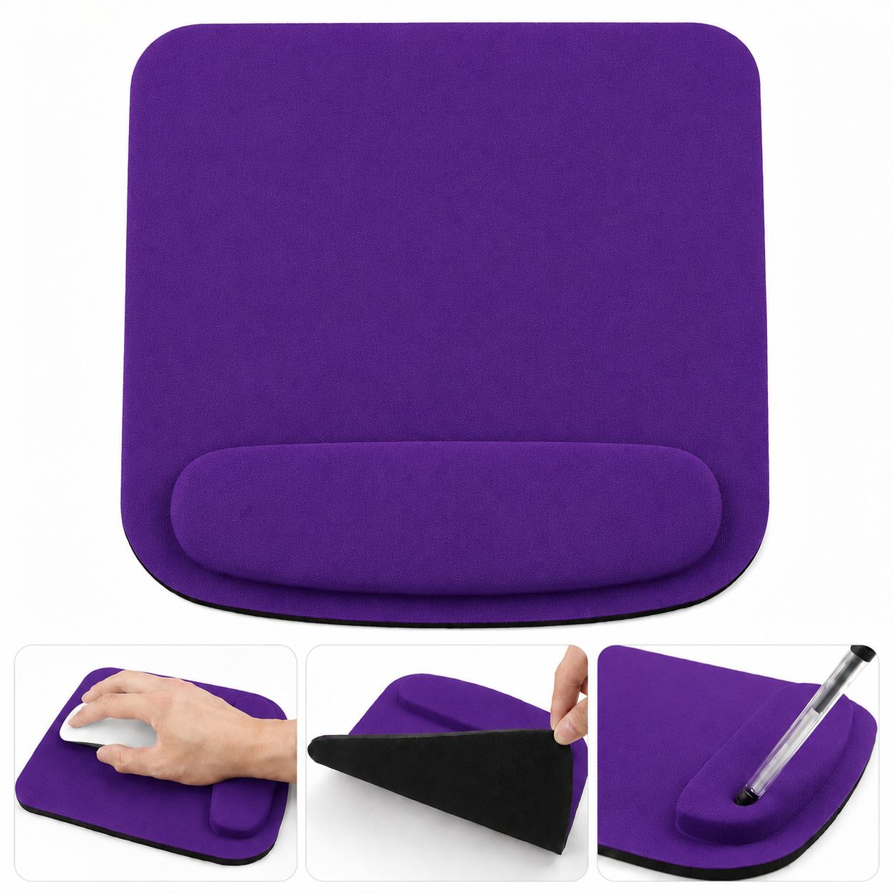 tapis de souris ergonomique couleur violet
