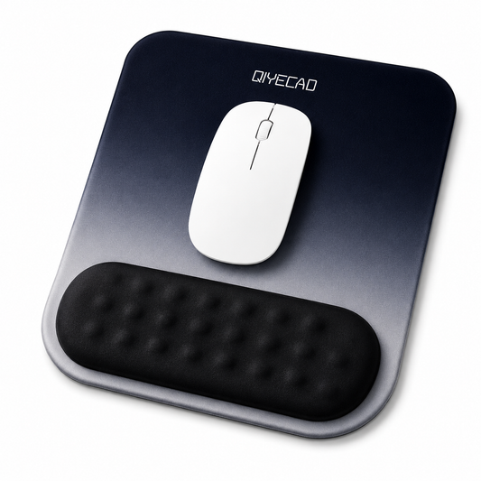 tapis de souris ergonomique noir et blanc