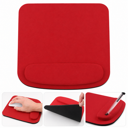 tapis de souris ergonomique rouge